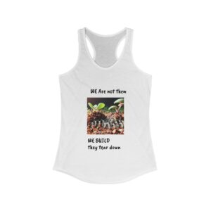Copy of Copy of Empowering Women’s Ideal Racerback Tank - ‘We Are Not Them, We Build They Tear Down’